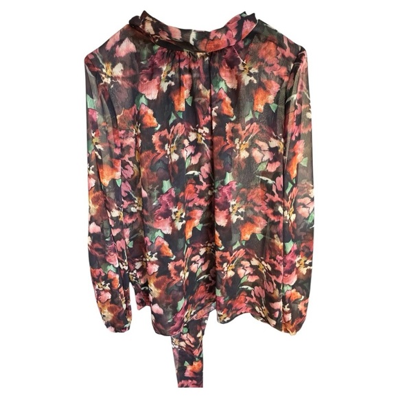 NEW MISA LOS ANGELES lulu top in libra fleur chiffon - Picture 7 of 8